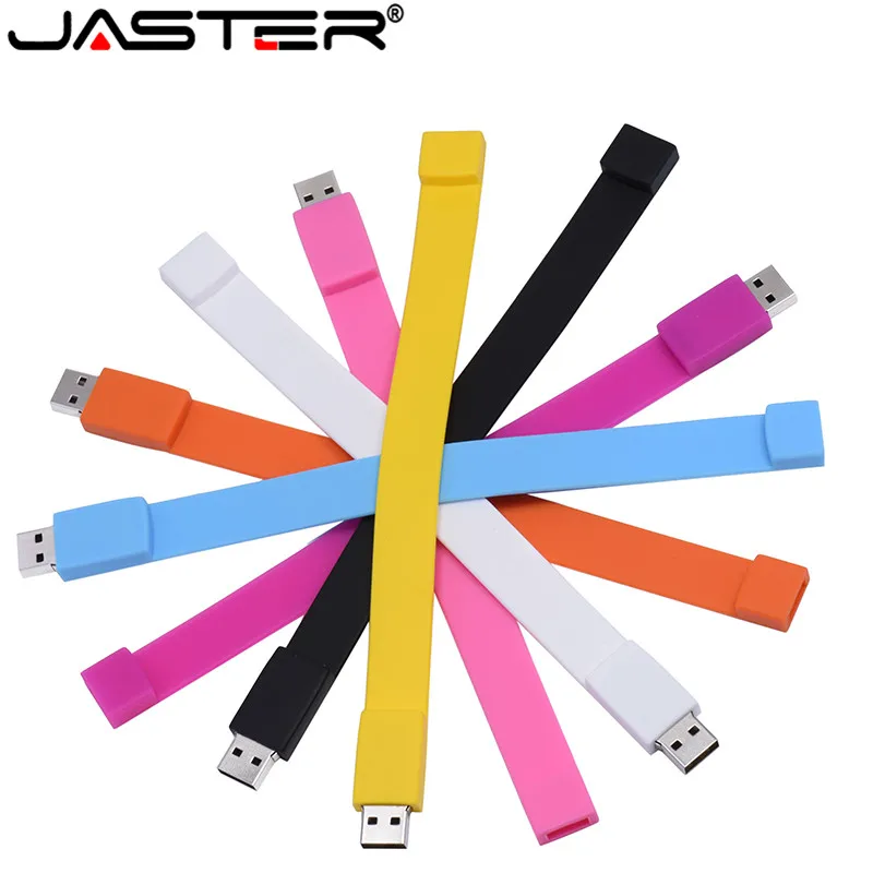 JASTER Rajzfilm karszalag 64GB aranyos USB Flash Drive 4GB 8GB 16GB 32GB Pendrive USB 2.0, Usb-stick