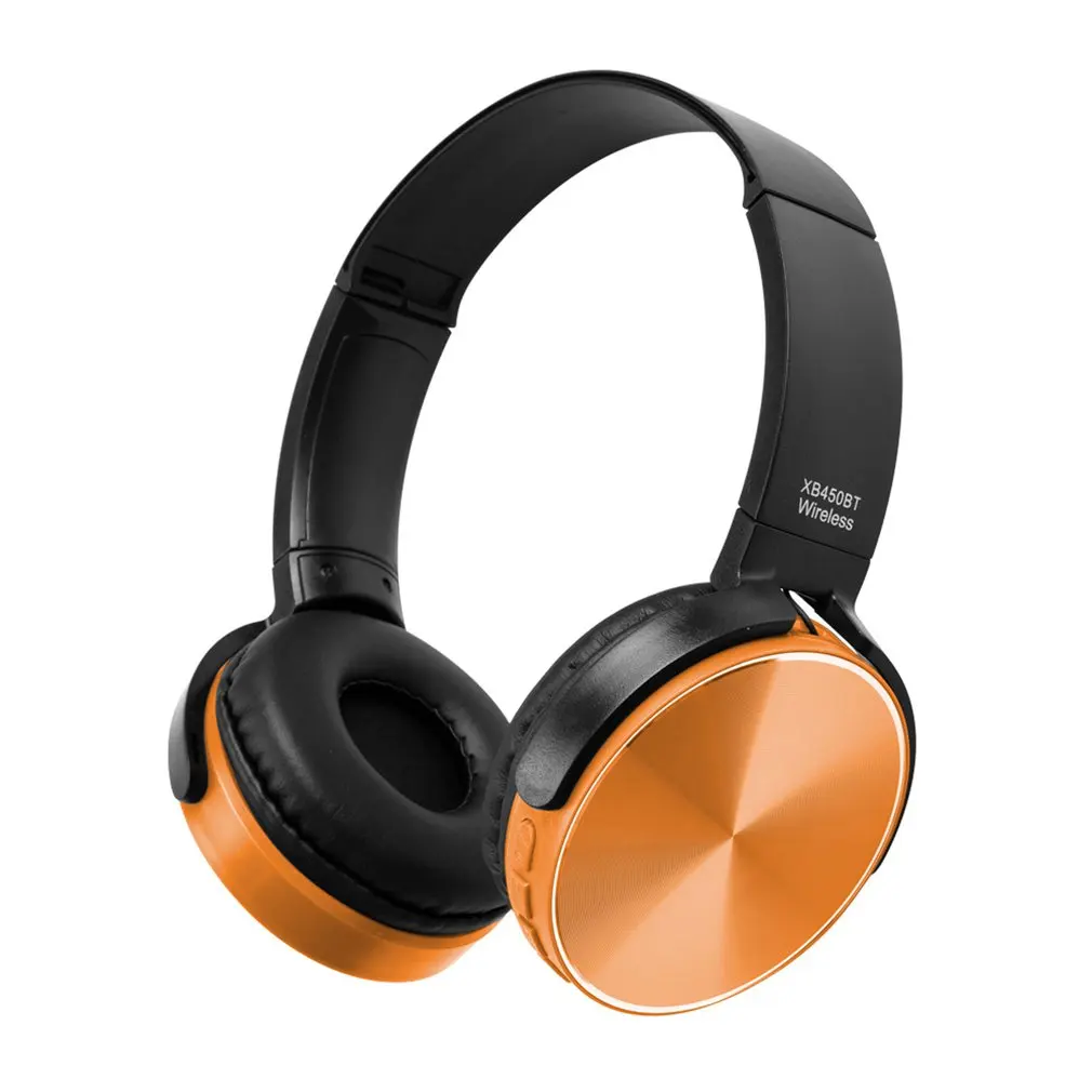XB450 Plug-in Kártya FM Vezeték nélküli Fülhallgató Bass zajszűrő Felnőttek Zene Vezeték nélküli Fejhallgató A Játék