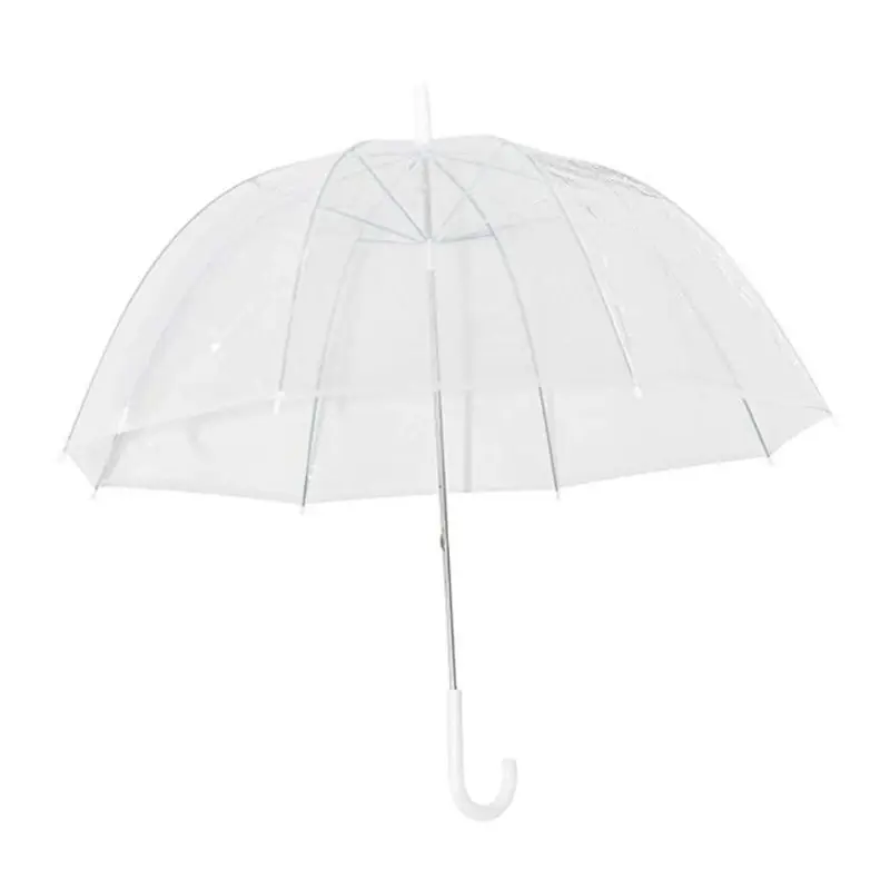 Divat Átlátszó Átlátszó Buborék Kupola Alakú Esernyő Kerti Szélálló Esernyők Hercegnő Gyomlálás Dekoráció