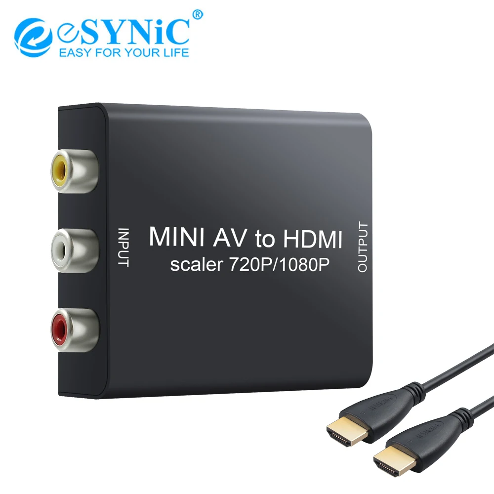 eSYNiC MINI Univerzális CVBS, Hogy HDMI-kompatibilis Átalakító Analóg Kompozit Bemenet-HDMI-kompatibilis 1080p (60HZ) Kimenet Átalakító
