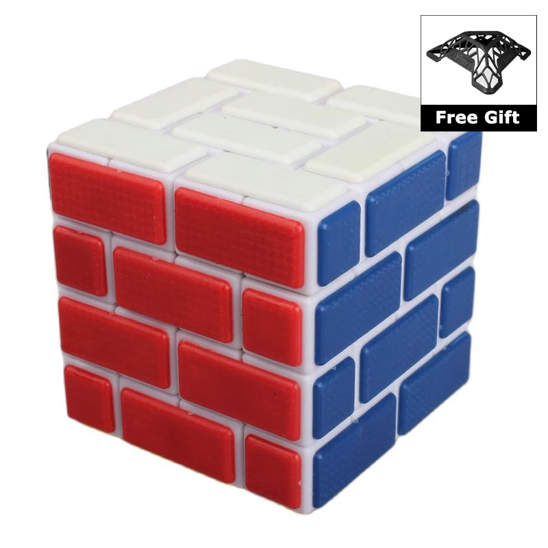 CubeTwist Burr Kötést Bűvös Kocka Szakmai Sebesség Puzzle Kocka 4x4 Magico Cubo Oktatási Játékok, Ajándékok Tartóval