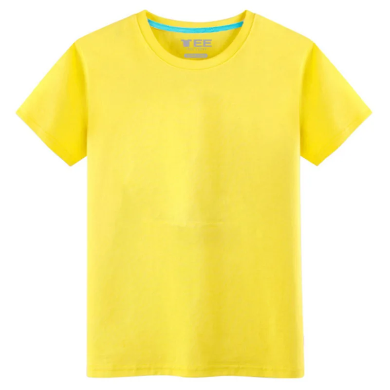 B1434-2020Summer új férfi pólók egyszínű slim trend alkalmi, rövid ujjú divat