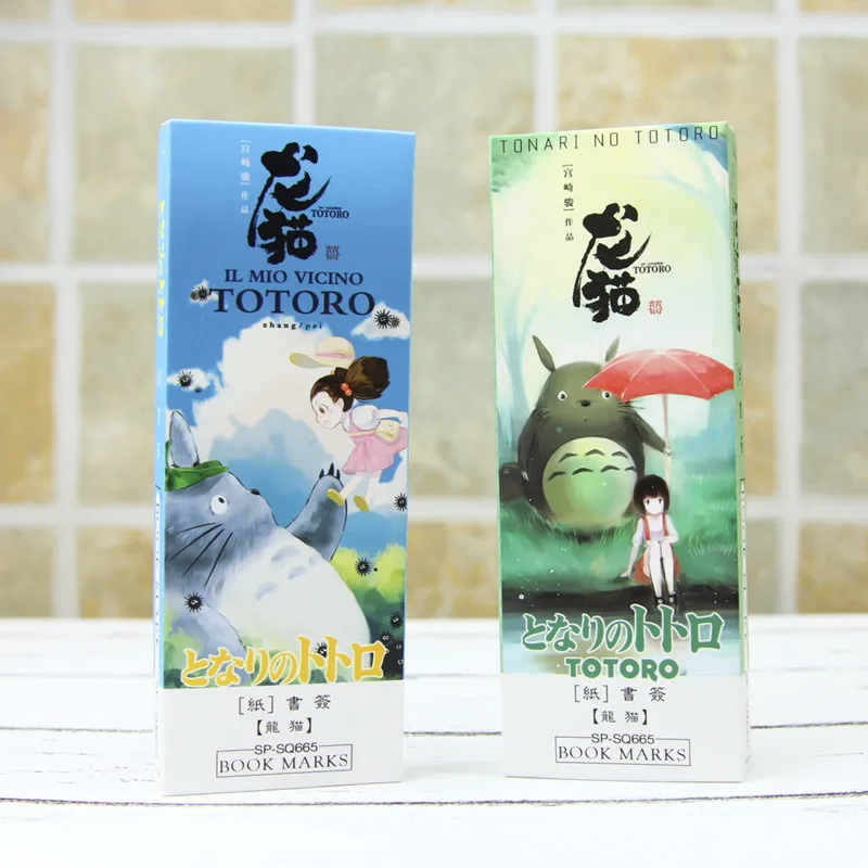 32 db/készlet Rajzfilm Totoro könyvjelző Anime oldal papír tartót Memo kártya Stationery office tanszerek separador de könyv F392