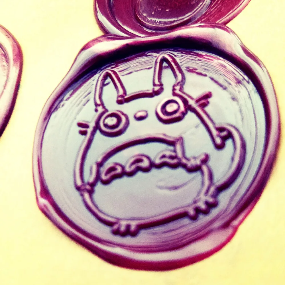 Totoro Tömítő Viasz, aranyos rajzfilm Viasz Pecsét, Bélyeg, ajándék ötlet, esküvői meghívó, logo