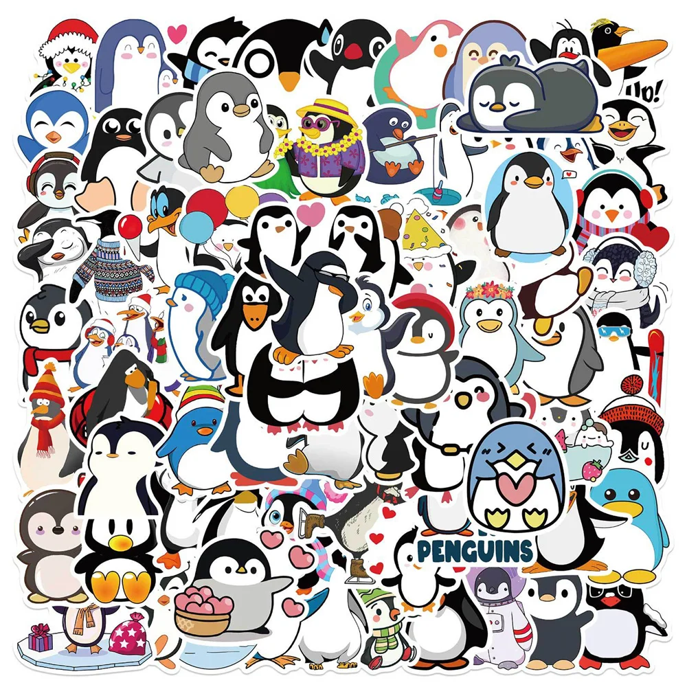 100 Rajzfilm Pingvin Matricák Notebook Sisak Kscraft Autó Írószer Aranyos Matrica Scrapbooking Anyag Kézműves Kellékek