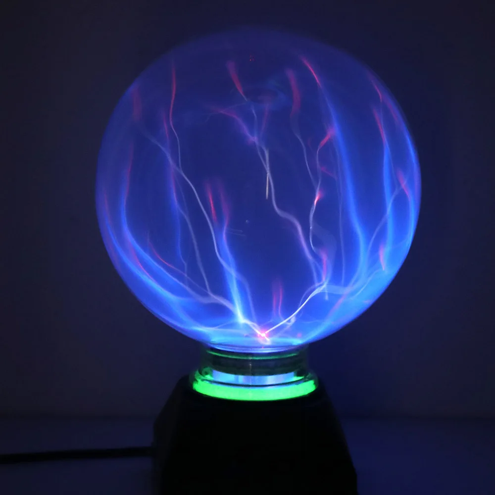 Új 6/8Inch Plazma Labdát Elektrosztatikus Gömb Lámpa Kristály Lámpa Labdát Asztali Földgömb Laptop Villám Fény Lámpa, Karácsonyi Party