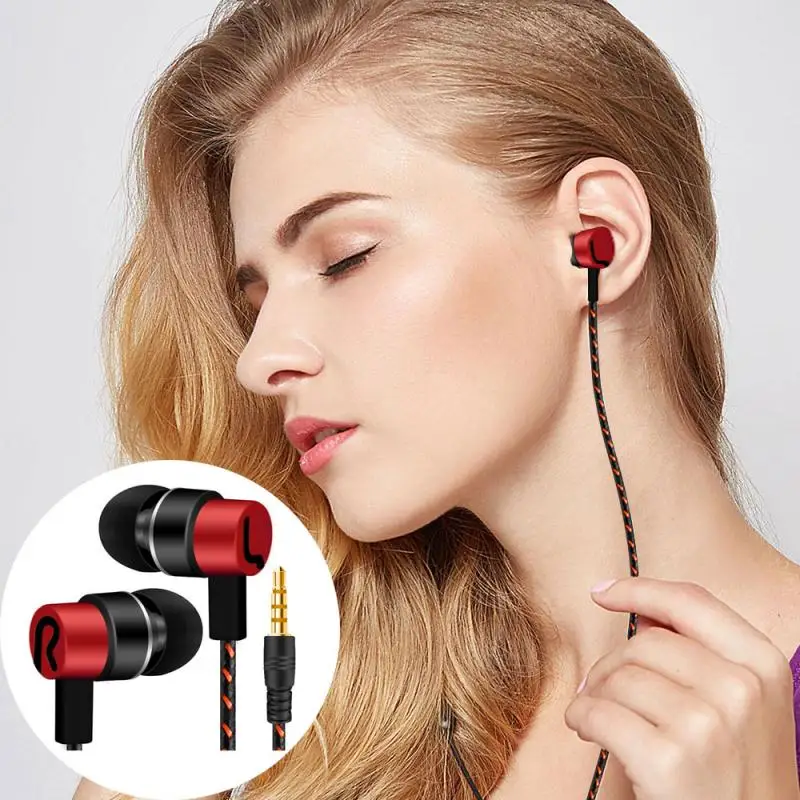 Vezetékes Fülhallgató A Fülében Játék Sport Fülhallgató 3,5 mm-es Csatlakozó HiFi Fülhallgató IPhone Samsung Xiaomi Fülhallgató Fone De Ouvido
