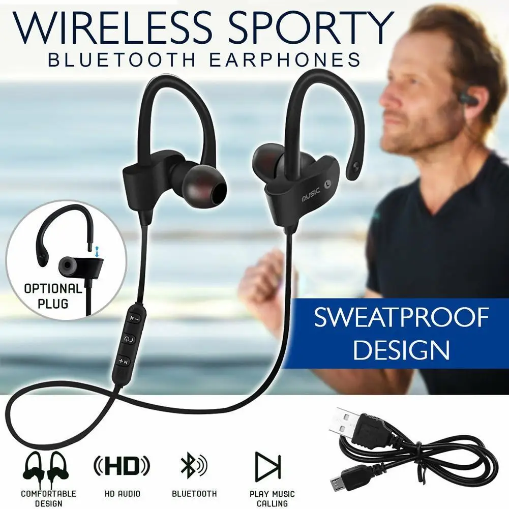 Forró Eladó Sport In-Ear Vezeték nélküli Bluetooth Fülhallgató Fülhallgató Telefon IPhone 6 Bass Samsung Fülhallgató, Headset Sztereó Mi G2X3