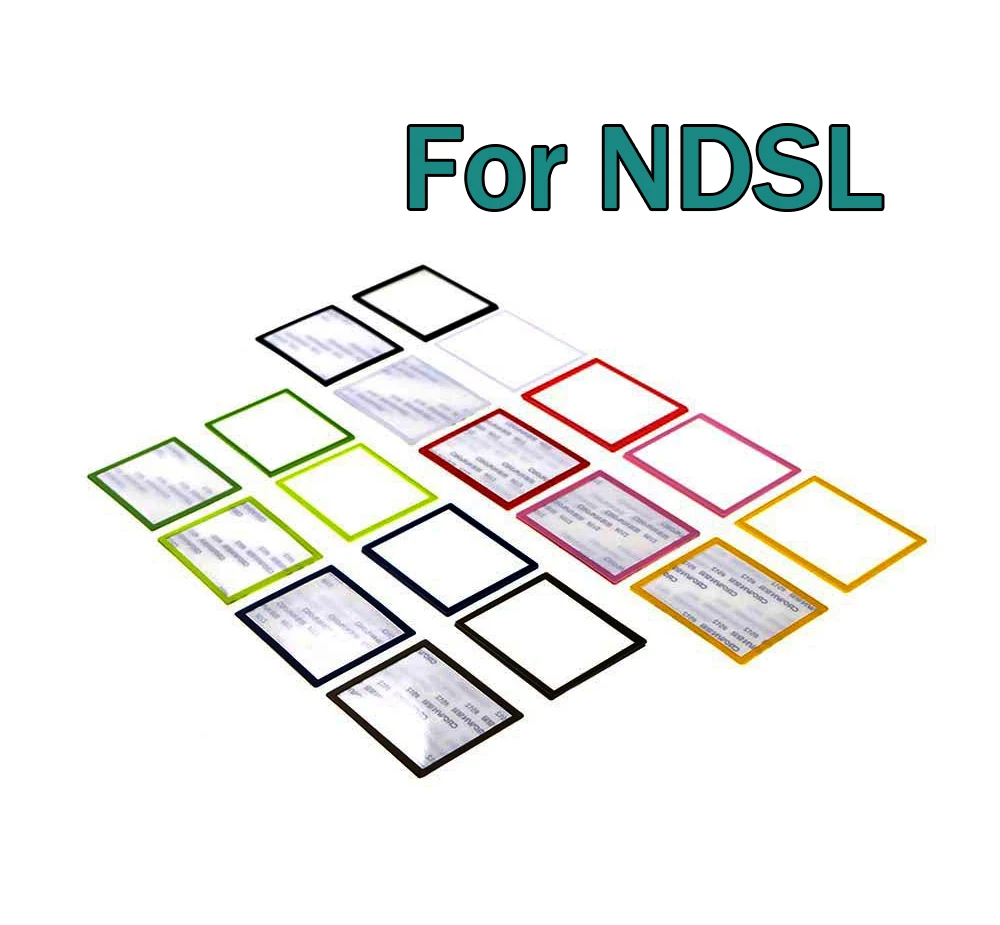 50sets Színes Felső Felső LCD-Képernyő Fedél Alsó Alsó Fedél Műanyag lencse Csere DS Lite NDSL Játék Konzol