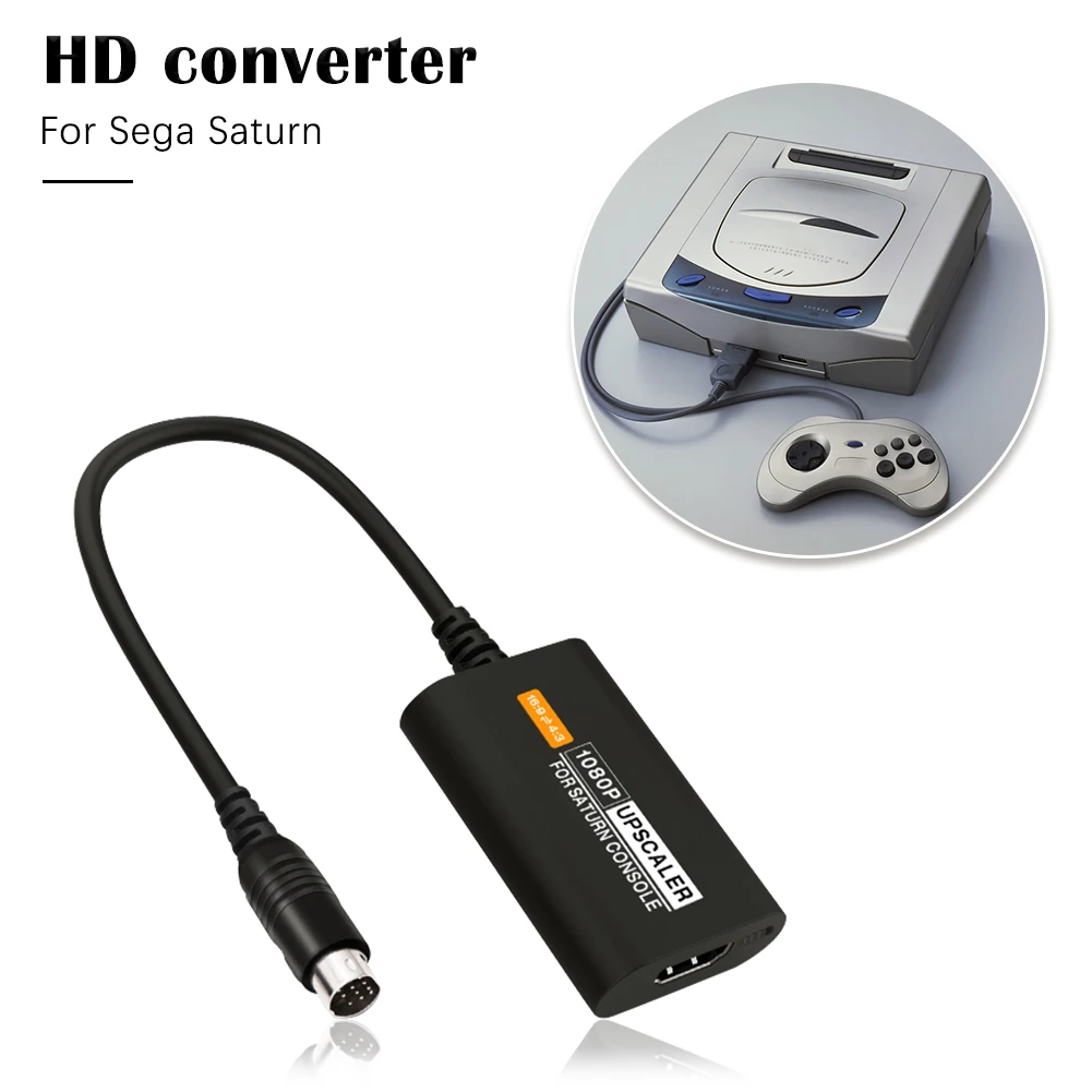 Játékkonzolt HDMI-Kompatibilis Adaptert a SEGA Saturn Konzolok 4:3/16:9 képarányú, 1080P HDTV Átalakító Kábel Csatlakozó