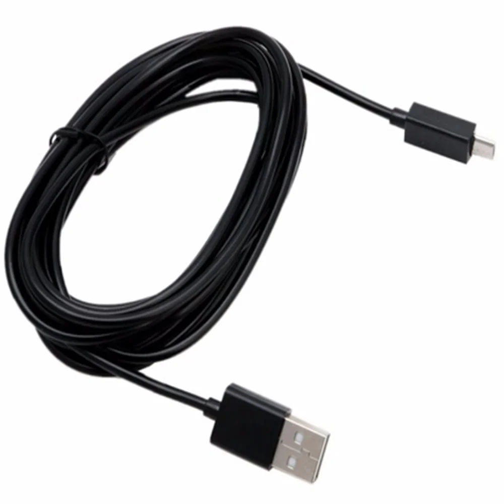 1,8 M-es Extra Hosszú Micro USB Töltő Kábel Játszani Töltés Kábel Sorban a Sony Playstation PS4 4 Xbox Egy Vezeték nélküli Vezérlő black