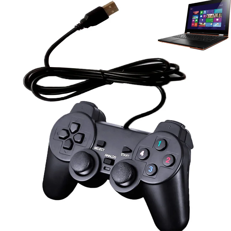 PS2 vezetékes USB joystick PC alkalmas PC számítógép laptop a WinXP / WIN7 / WIN8 / WIN10 USB játék kezelni