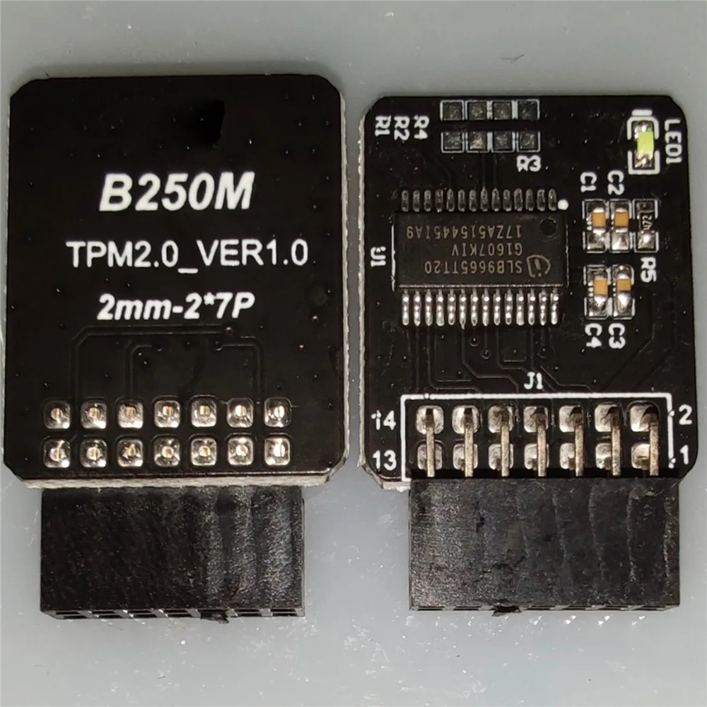 A PM2.0 Modul Csere TPM 14Pin 2*7P Biztonsági Modul az MSI B250M Win11 Platform Védelmi Modul