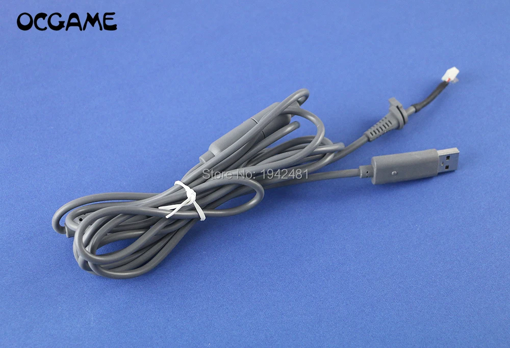 OCGAME Fekete Szürke 4 tűs Vezetékes Vezérlő Interfész Kábel xbox360 Xbox 360 USB Szakadár Kábel Vezető Kábel Adapter