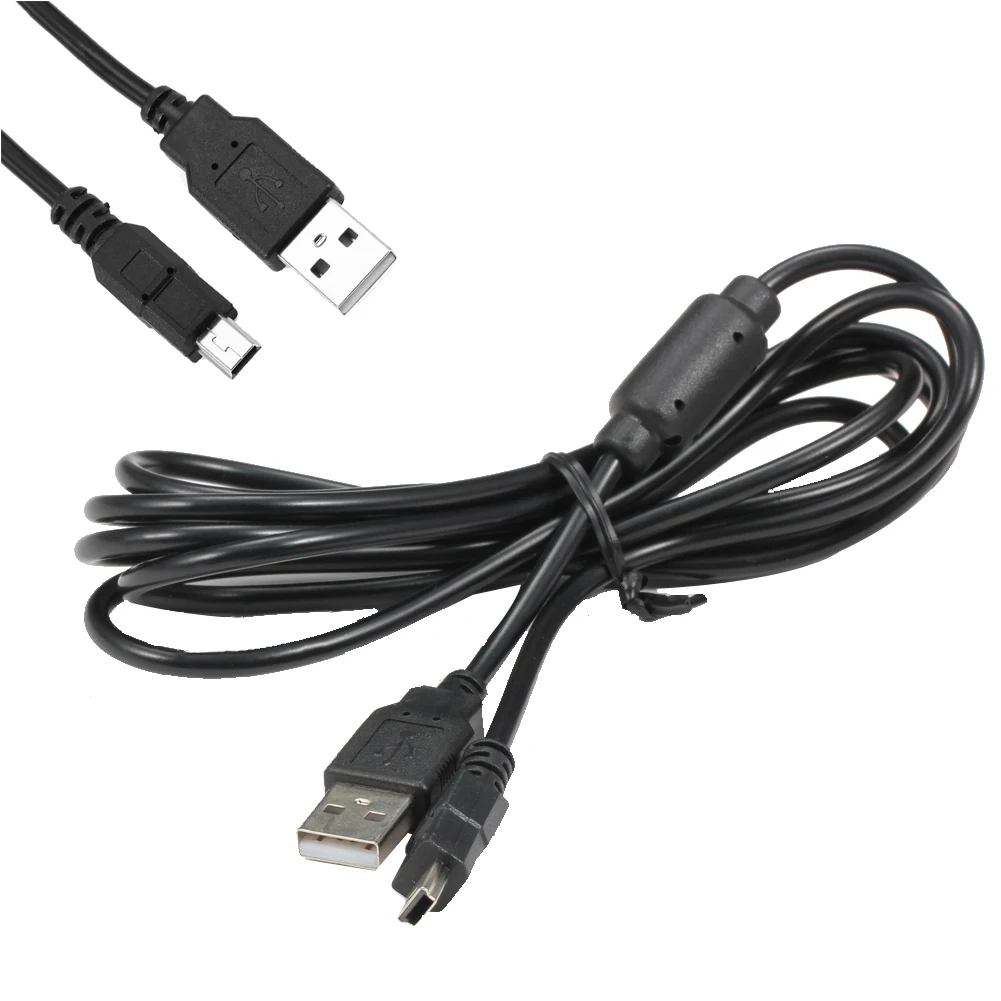 1,8 m-es USB Töltő Kábel Mágneses Gyűrű Gaming usb Töltő ps3 Sony Playstation PS3 kezelni a vezeték nélküli vezérlő