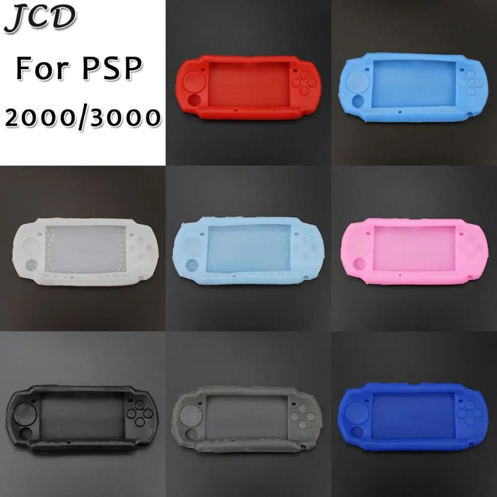 JCD Sony PSP 2000/3000 Puha Szilikon Bőr Védő Fedél Gumi Shell PSP 2000/3000 Játék Konzol Tartozékok
