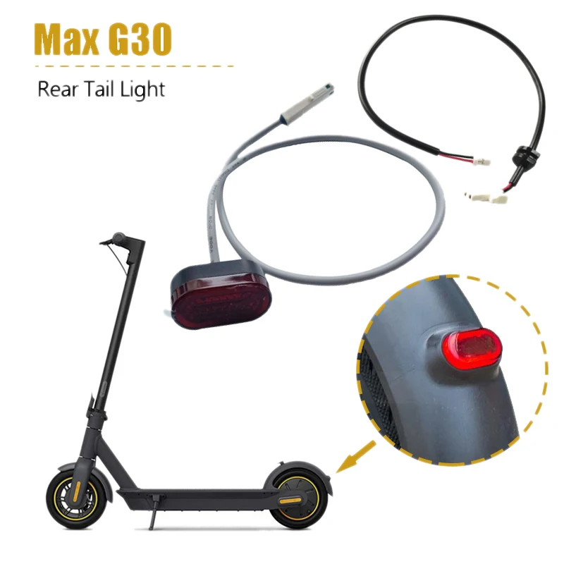 Elektromos Robogó hátsó Lámpa Figyelmeztető Lámpa LED-es Hátsó Lámpa Ninebot MAX G30