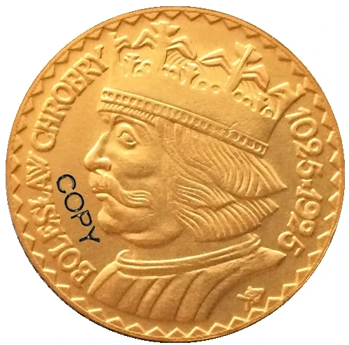 24 K aranyozott 1925 20 Zlotych Lengyelország érmék másolat