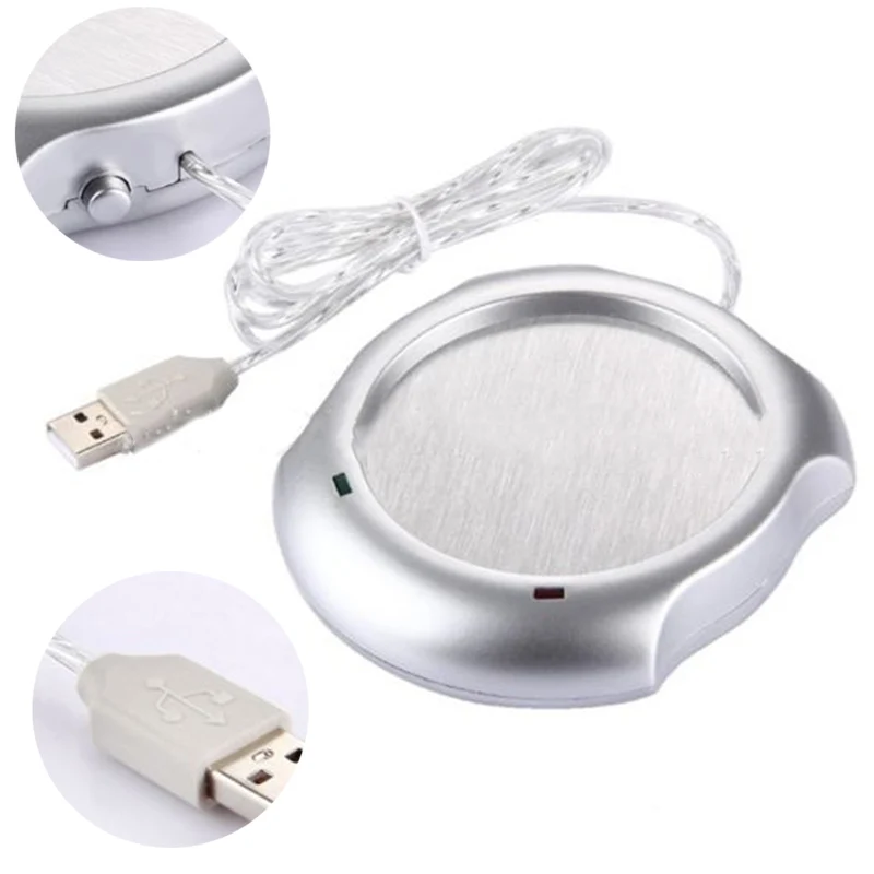 1db Hordozható USB-Elektromos Csésze Melegítő Tea, Kávé Ital, Csésze, Fűtés Pad Mat