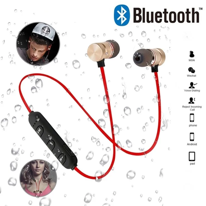 XT6 Bluetooth Fülhallgató csatlakoztatása Vezeték nélküli Fülhallgató Sport Sztereó Fejhallgató Bass Zene Fülhallgatók Fülhallgató Mikrofon a Xiaomi iPhone Huawei