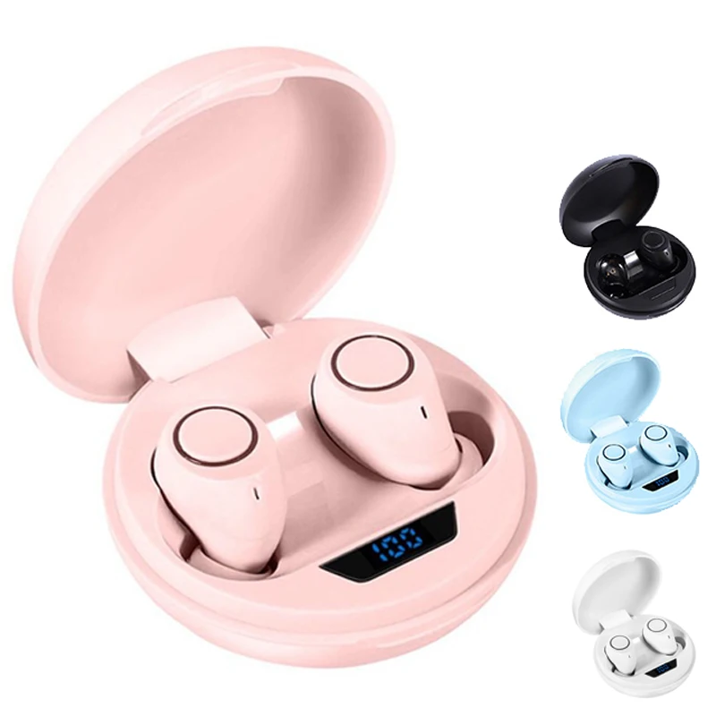 Mini Bluetooth 5.0 DT-11 TWS Vezeték nélküli Fülhallgató Ajándék Lady Női Futó Zenét Fülhallgató, Touch Control IPX7 Vízálló Fülhallgató
