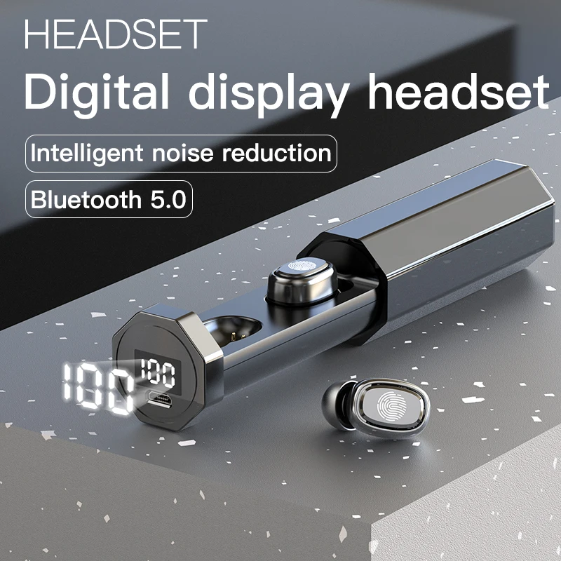 TWS Bluetooth 5.0 Fülhallgató 8D Sztereó Mini Vezeték nélküli Fülhallgató, MIKROFON Vízálló Sport Zenét Fülhallgató Huawei Samsung Xiaomi