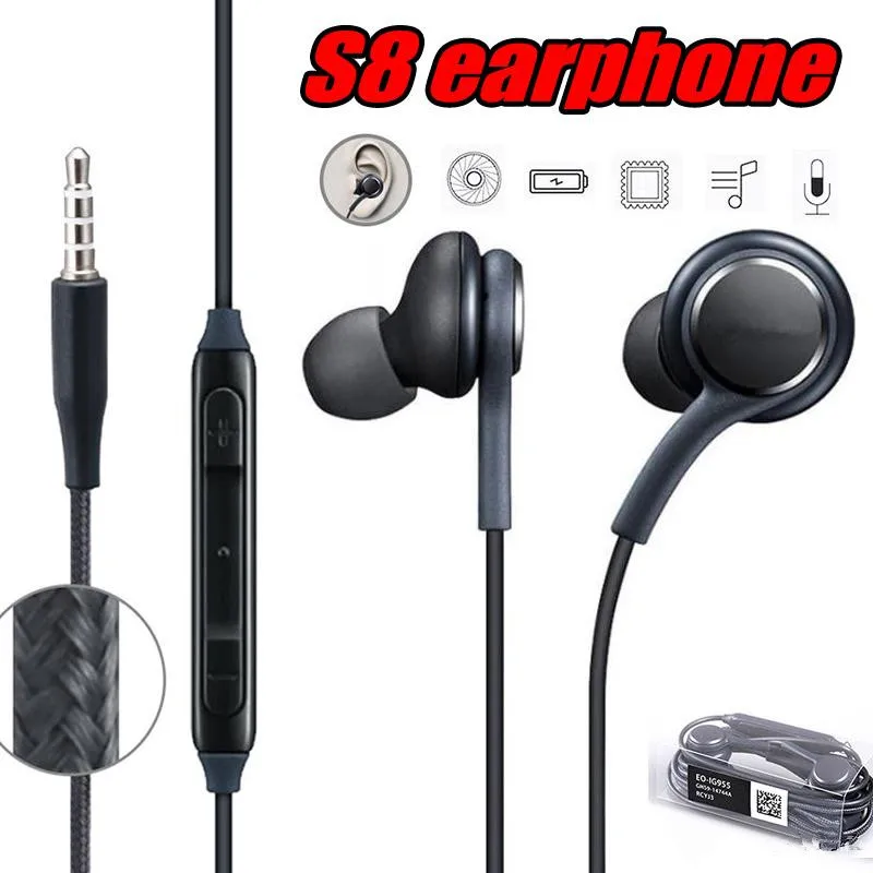 3,5 mm-es In-Ear Vezetékes Fülhallgató Mikrofon hangerőszabályzó Fülhallgató AKG Logó Samsung Galaxy S10 S9 S8 S7 S6 Huawei Xiaomi