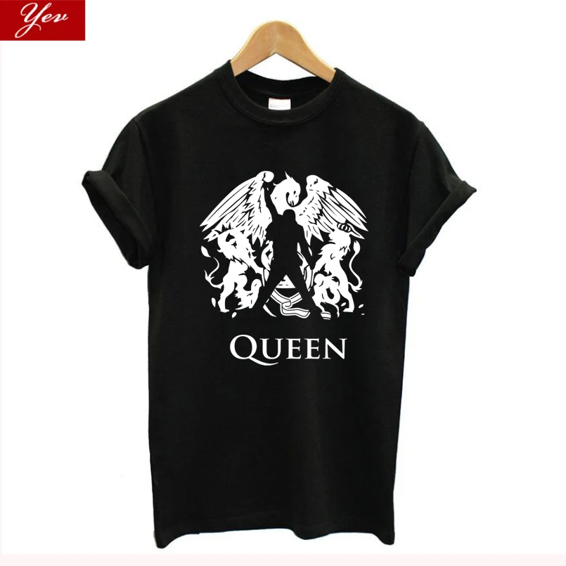 Freddie Mercury-T-Shirt a nők A Queen Együttes, Rock TShirt Hip-Hop Hipszter laza streetweear Harajuku Női Felső Póló homme