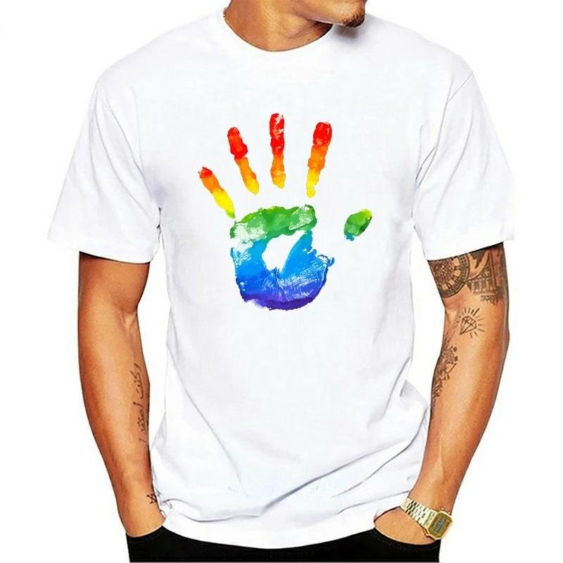 Férfi, női divat, rövid ujjú póló, 3D palm nyomtatott póló, újszerű személyiség