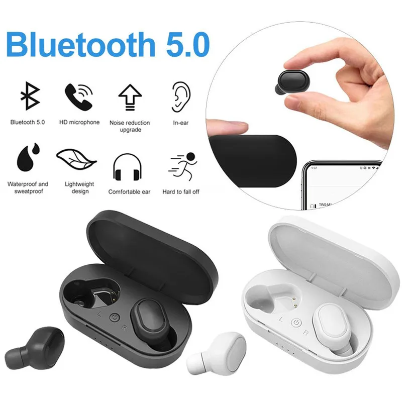 Igaz, Vezeték nélküli Fülhallgató Fülhallgató M1-TWS Bluetooth Fülhallgató TWS Vezeték nélküli Fejhallgató Kihangosító Bloototh Sport Fülhallgatók A Telefon