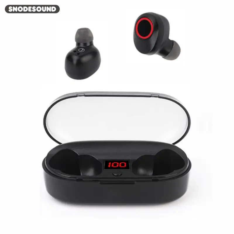 Fülhallgató Mikrofonnal Igaz, Vezeték nélküli Bluetooth-kompatibilis Fülhallgatót A Fülembe Sztereó TWS Fejhallgató Lányoknak Sport Gamer Telefonok J29
