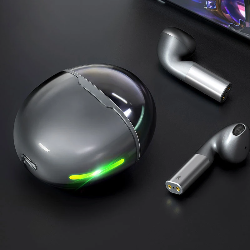 TWS Bluetooth 5.1 Fülhallgató UFO Alakú Töltés Doboz Vezeték nélküli Fejhallgató Játék Setero Fülhallgató Fülhallgató, kihangosító Mikrofonnal