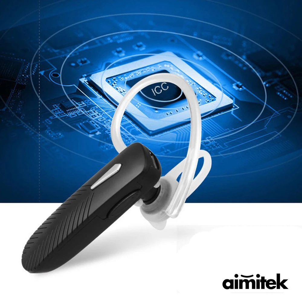 Aimitek Mini Bluetooth Fülhallgató In-ear Kis Sport Vezeték nélküli Fülhallgató Fülbe Üzleti Hangszóró, Mikrofon Kihangosító mobiltelefon