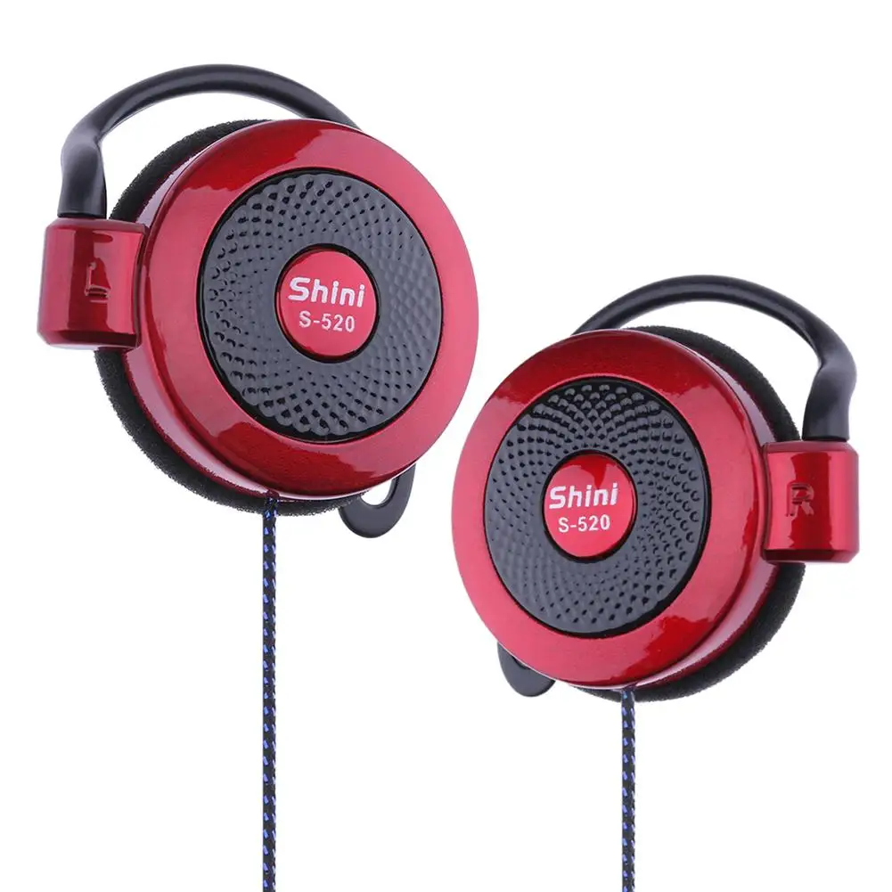 A Shini S-520 3,5 mm-es Sztereó Mp4 Fül-Hook Játék, Sport Mobiltelefon Univerzális Fülhallgató Fülbe Horog Headsetek Vezetékes Sport Fülhallgató