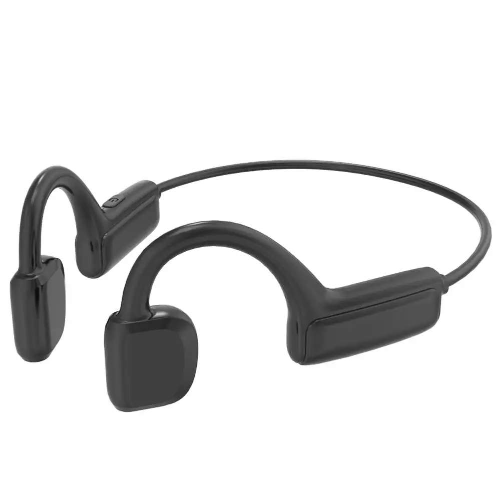 Vezeték nélküli csontvezetéses Bluetooth 5.0 Fejhallgató Sweatproof Sztereó kihangosító Headset a Túrázás, Kerékpározás, Futás