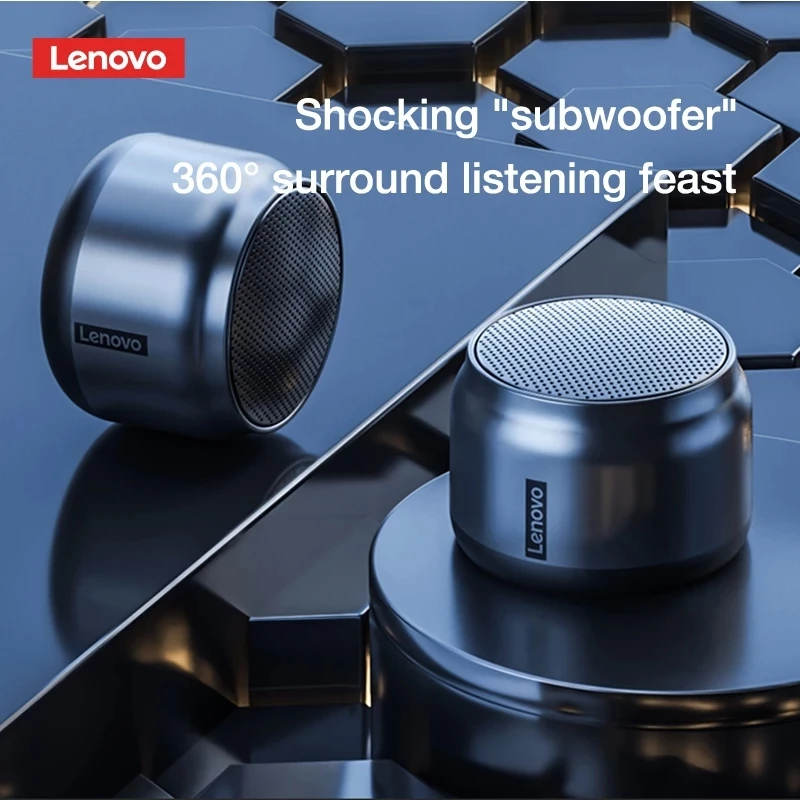 Eredeti Lenovo K3 Hordozható Bluetooth Hangszóró-HiFi-Sztereó Surround Hangzás Vezeték Nélküli Mélysugárzó Hangszóró, Hangszóró Mini Hang Doboz